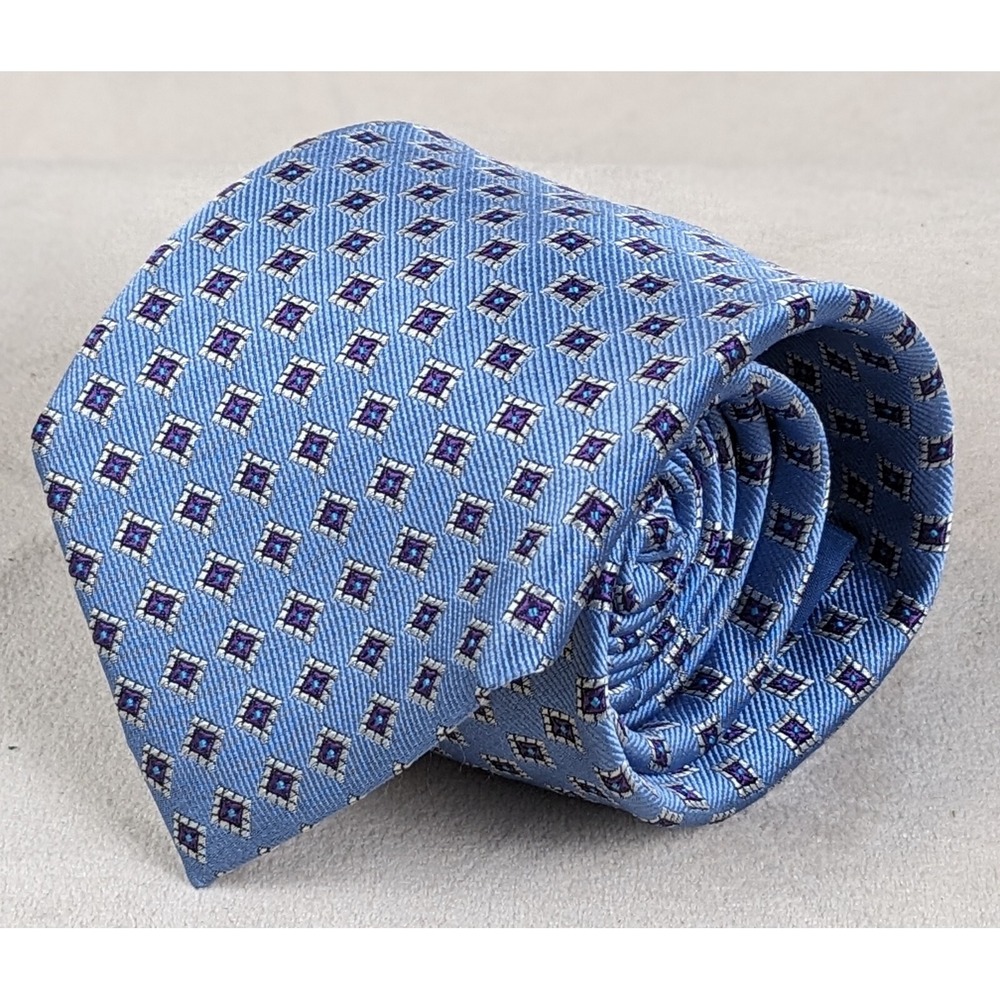 Joseph & Lyman‎ 4x60 Mens Tie Silk Geometric Sky Blue